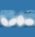egg easter on clouds background vector image