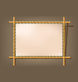 bamboo board vector image