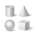 shapes set cube vector image vector image