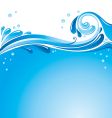 water splash background vector image vector image