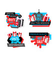 best discounts only this weekends 25 percent set vector image vector image