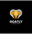 logo goat gradient colorful style vector image vector image