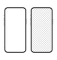 realistic smartphone with blank touch screen vector image