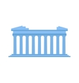 ancient old structure greece entrance with columns vector image