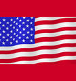 bright usa flag background vector image