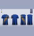 t-shirt sport mockup template design for soccer vector image