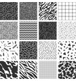 collection retro memphis patterns vector image