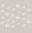 dalmatian seamless pattern beige decor design vector image vector image