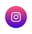 instagram icon vector image vector image