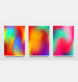 posters mock-up with vibrant color gradient vector image