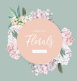 thai flowers wreath design vector image vector image
