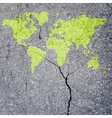 tree world map eco concept vector image