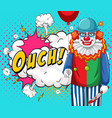 abbreviation and facial expression retro comic vector image