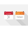 halloween calendar vector image