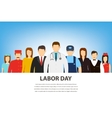 people of different occupations professions set vector image