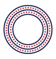 usa star pattern round frame american vector image