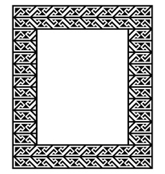 Irish celtic ractangle frame design Royalty Free Vector