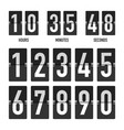 counter numbers display vector image