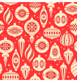 christmas ornaments pattern vector image vector image