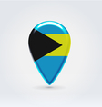 bahamas icon point for map vector image