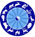 chinese calendar animals vector image
