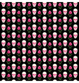 seamless pattern with skulls vector image