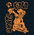 skate rider t-shirt graphics vector image vector image