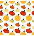thanksgiving pumpkin geometrical seamless pattern vector image