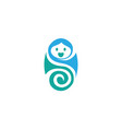 baby care logo and icon vector image vector image