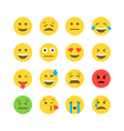 emoticon emoji set vector image