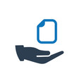 file share document icon vector image