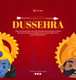happy dussehra indian festival banner design vector image vector image