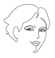beautyfull girl face attractive young woman vector image vector image