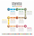 timeline design template with place for your data vector image