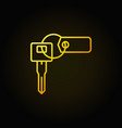 car key with tag colorful icon vector image