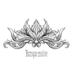 Elements in baroque rococo victorian Royalty Free Vector