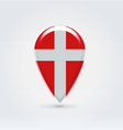 denmark icon point for map vector image
