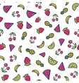 doodles cute seamless pattern vector image