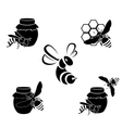 honey icons vector image