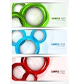 set of banners with circles vector image vector image