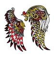 colored wings set vector image