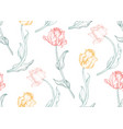 beautiful hand drawn seamless patterns vector image