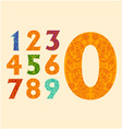 Cute Decorative Numbers Set Royalty Free Vector Image