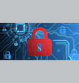 data security cyber or information privacy vector image