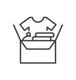 items for charity - line design single vector image