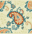 ornament with flowers and branches floral print vector image