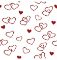 watercolor seamless hearts pattern vector image