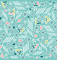 pastel tribal abstract seamless repeat pattern vector image