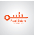 real estate logo vector image vector image