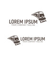 train logo design concept template vector image